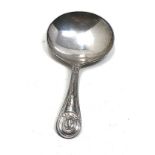 Silver tea caddy spoon Sheffield silver hallmarks