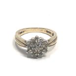 9ct gold diamond ring (3.5g)