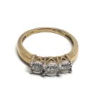 9ct gold vintage diamond ring (3.2g)