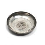 Scottish silver thistle dish measures approx 8.5cm dia weight 58g