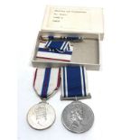 Boxed E.R 11 Police medals long service to chief inspector james p izatt and 1977 silver jubilee