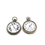 2 goliath pocket watches spares or repairs