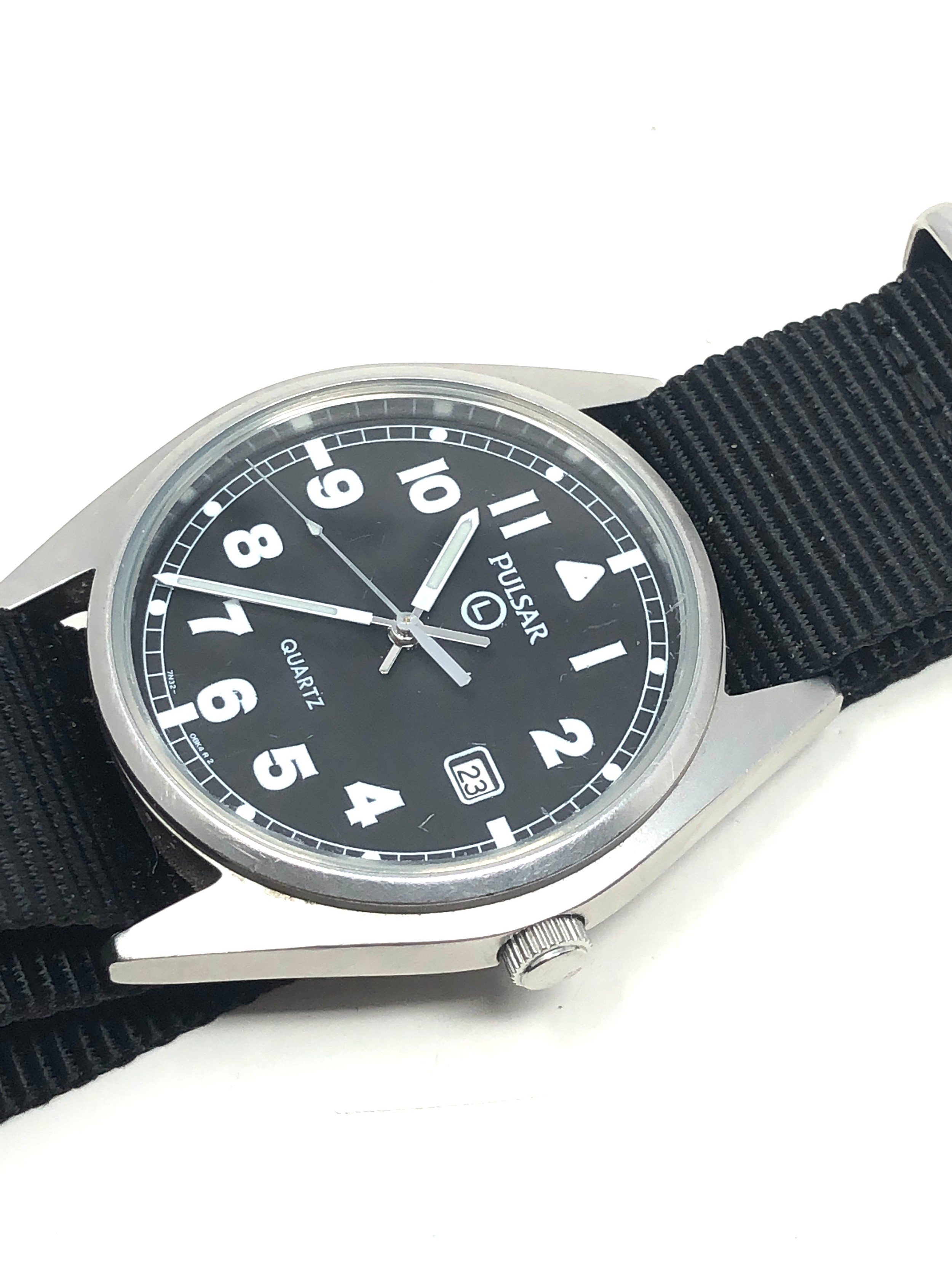 Pulsar gents military gents quartz wristwatch full military marks to caseback working - Bild 2 aus 3