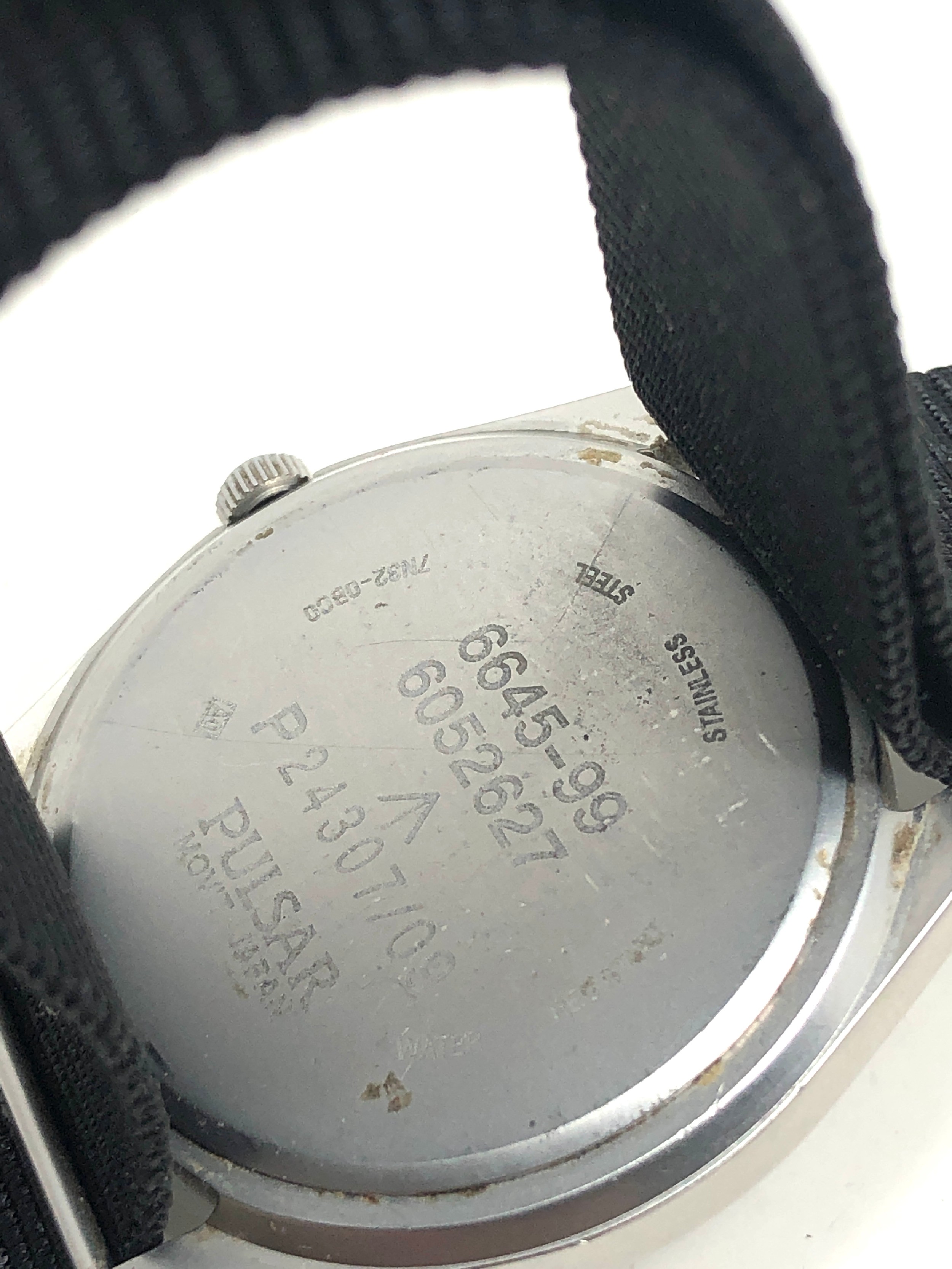 Pulsar gents military gents quartz wristwatch full military marks to caseback working - Bild 3 aus 3