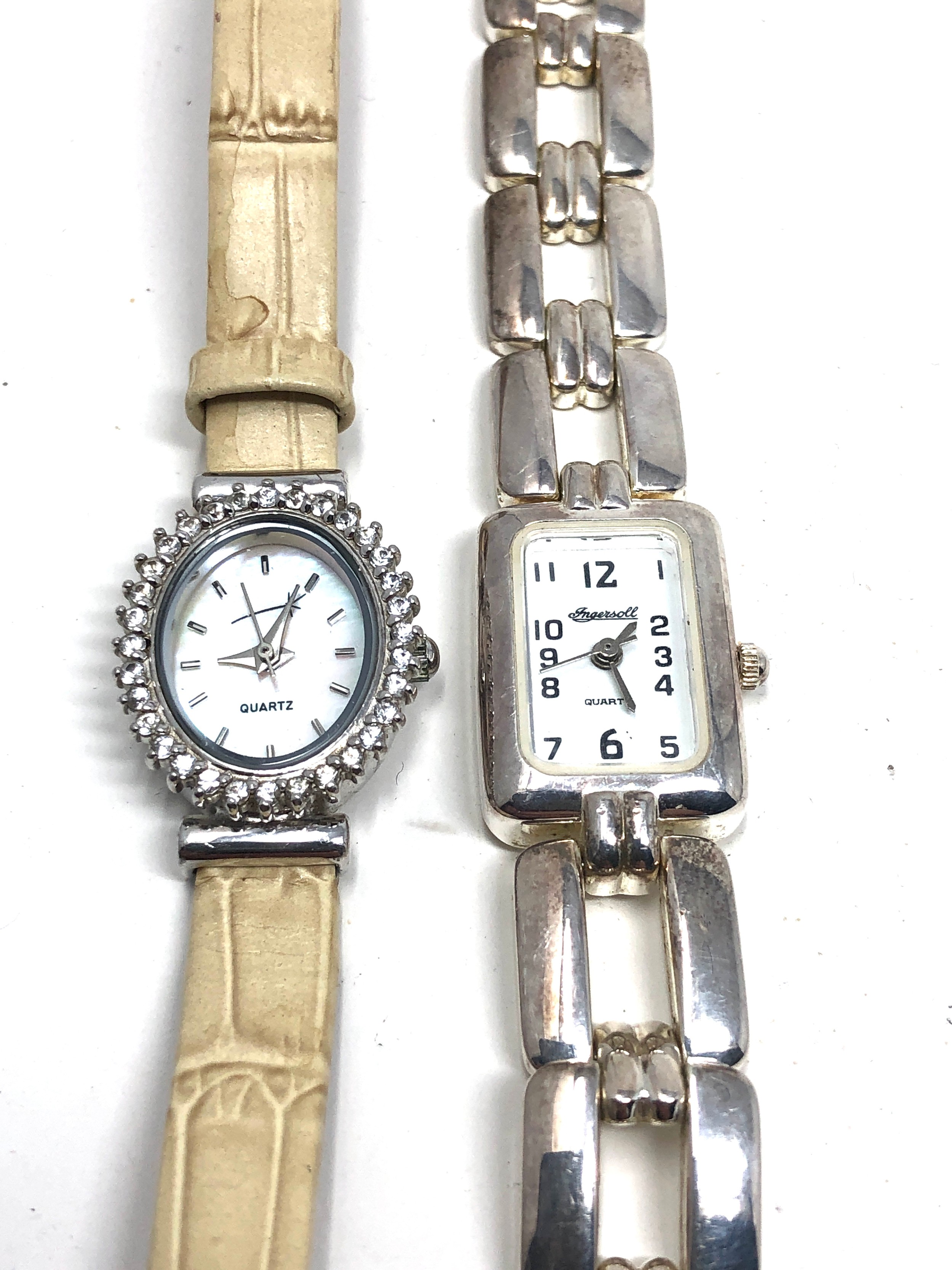 2 ladies 925 silver quartz wristwatches working order - Bild 2 aus 3