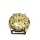 Vintage suisse chronograph gents wristwatch non working