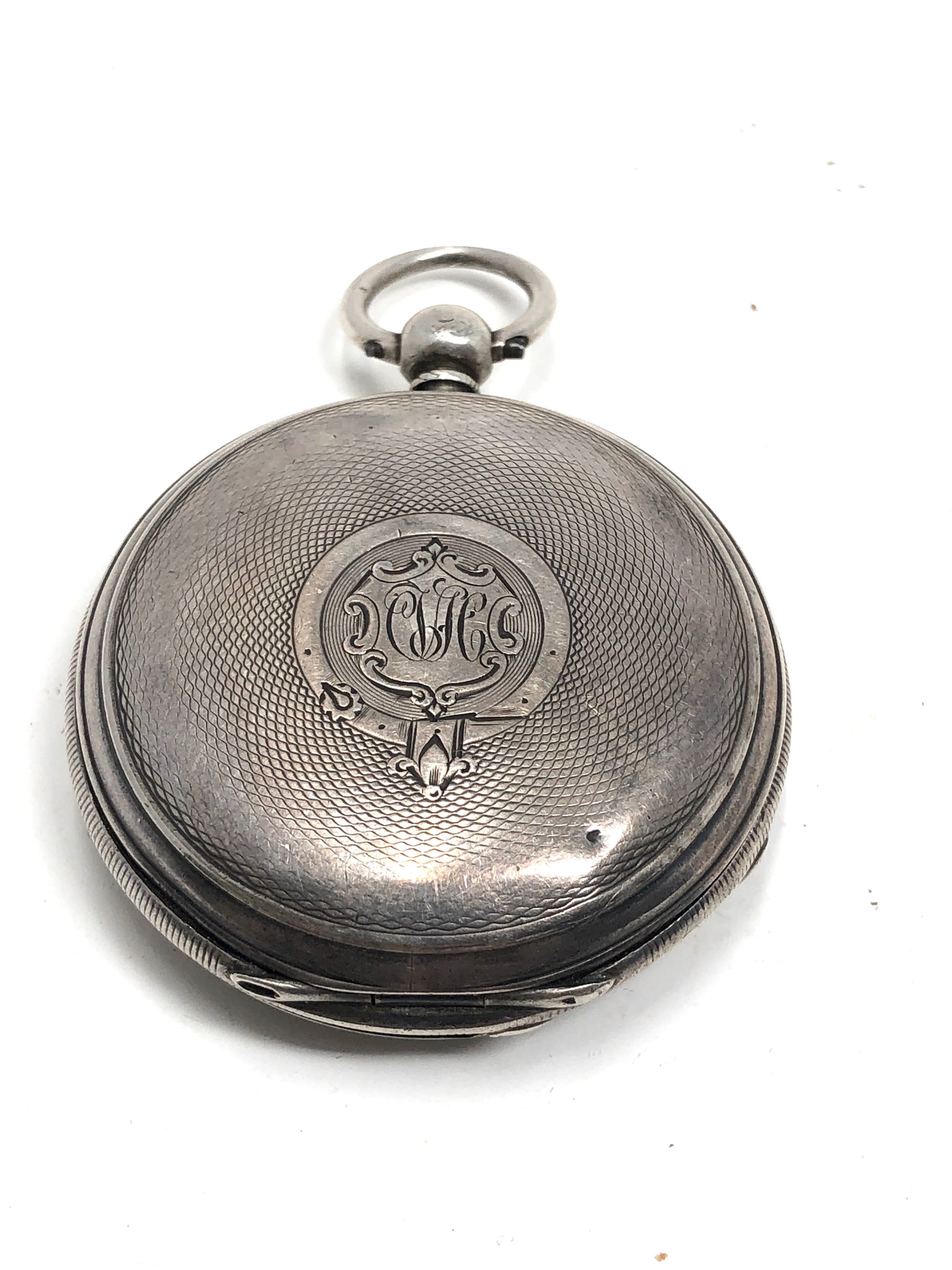 Antique silver full hunter pocket watch by William Loveday Chelmsford the watch is ticking but - Bild 2 aus 7