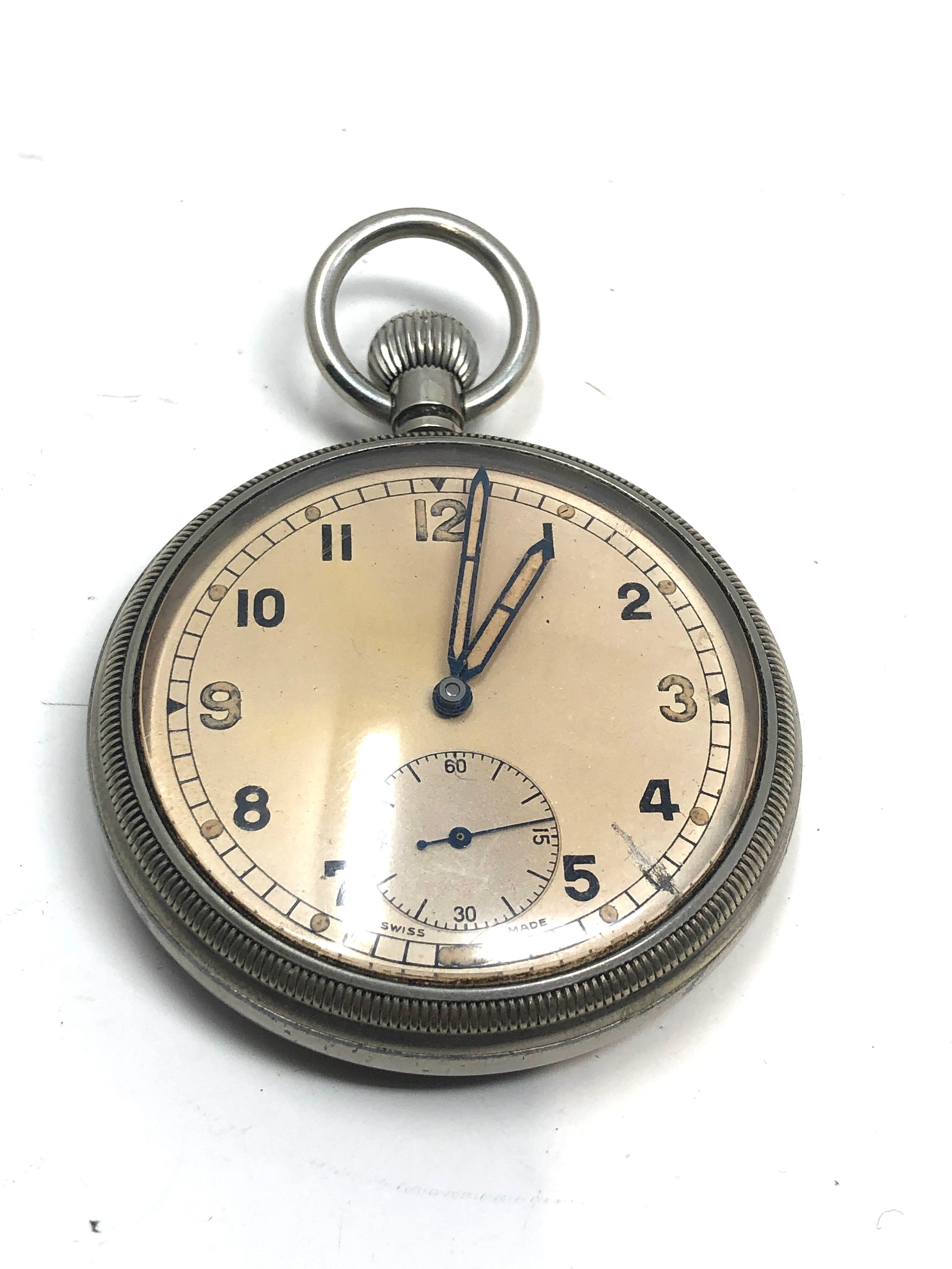 Military bravingtons london pocket watch in working order