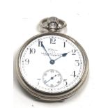 Antique silver waltham pocket watch the watch winds and ticks