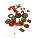 Selection of vintage diecast tractor spares