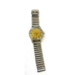 Mens vintage military trench watch, ticking however no warranty given