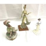 Selection of 3 lady figurines to include Coalport etc