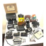 Large selection of cameras and equipment, all untested