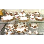 Large Royal Albert part tea/ dinner service includes plates, milk jug, tea pot, cake stand etc