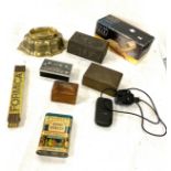 Selection of miscellaneous to include tobacco tin, brass jelly mould etc