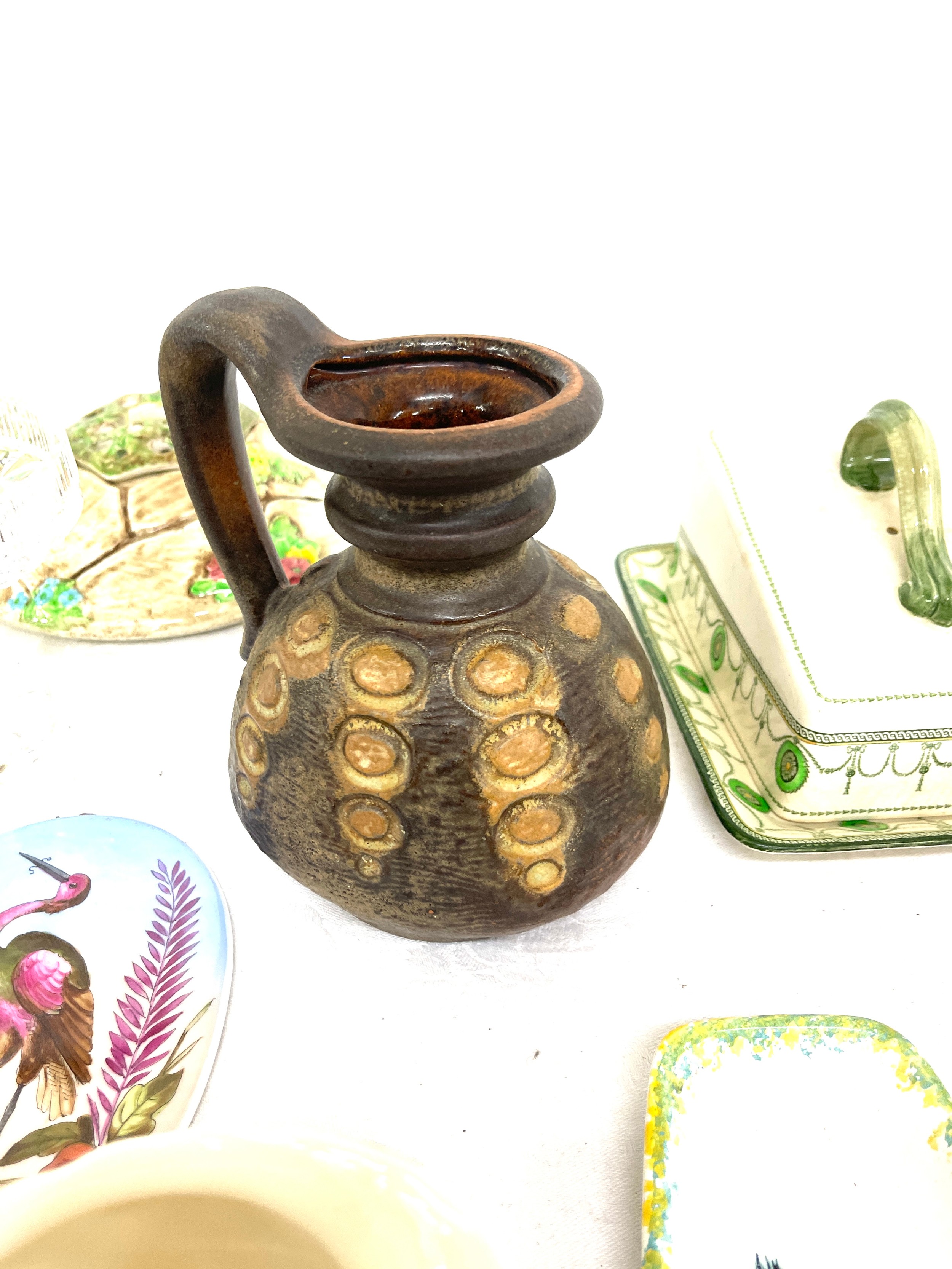 Selection of collectable pieces to include pottery jugs, Sadler ginger jar, Poole charger - Image 2 of 7
