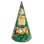 Lucie Attwell fairy tree biscuit money box, cone design, approximate height 10.5 inches