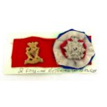 2 Victorian cap badges