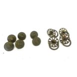 Selection antique brass knobs and handles