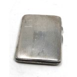 Antique silver cigarette case weight 58g