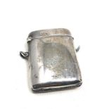 Antique silver vesta case birmingham silver hallmarks