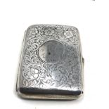 Antique silver cigarette case