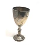 Antique silver goblet measures approx 14.5cm tall Birmingham silver hallmarks weight 85g age related