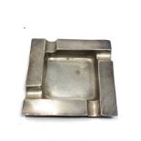 Vintage engine turned silver ash tray london silver hallmarks weight 60g