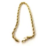 Ladies Peru 14ct gold bracelet weight approx 8.5g, hallmarked 14k length of bracelet 21cm