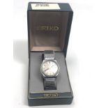 Boxed Seiko gents automatic wristwatch 6309-8300 in working order boxed glass scratched and cracked