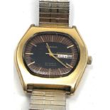 Vintage 1970s Bulova Automatic gents wristwatch the watch is ticking but no warranty given