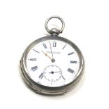 Antique silver pocket watch by kendal & dent the watch is ticking