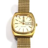 Vintage Omega seamaster automatic gents t/v dial wristwatch day date case measures approx 4cm by 3.