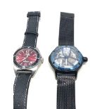 2 gents automatic wristwatch stuhrling & poljot in working order