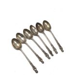 6 silver apostle spoons