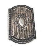 Antique silver paper clip measures approx 6.6cm by 4cm not hallmarked xrt tested as silver