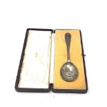 Boxed silver tiffany & co presentation spoon engraved to back