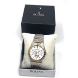 Bents boxed bulova quartz wristwatch working order