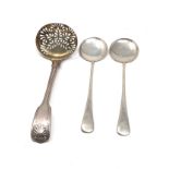 3 antique silver spoons inc shifter spoon