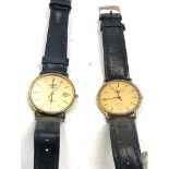 2 gents longines quartz wristwatch non working order