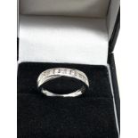 9ct white gold diamond ring weight 2.6g 0.33ct diamonds