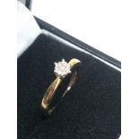 9ct gold diamond ring weight 1.6g