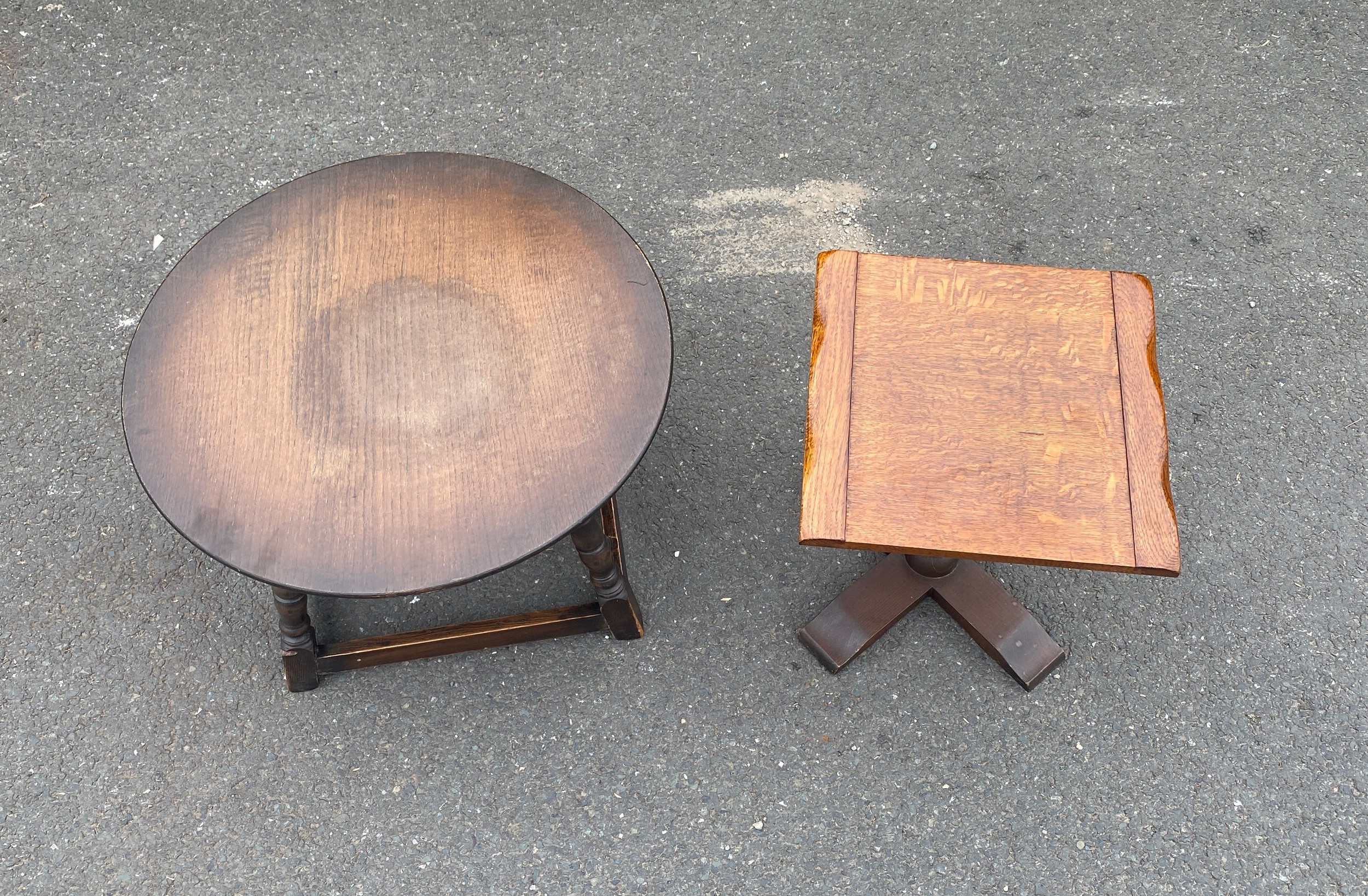 2 Vintage occasional tables - Image 2 of 3