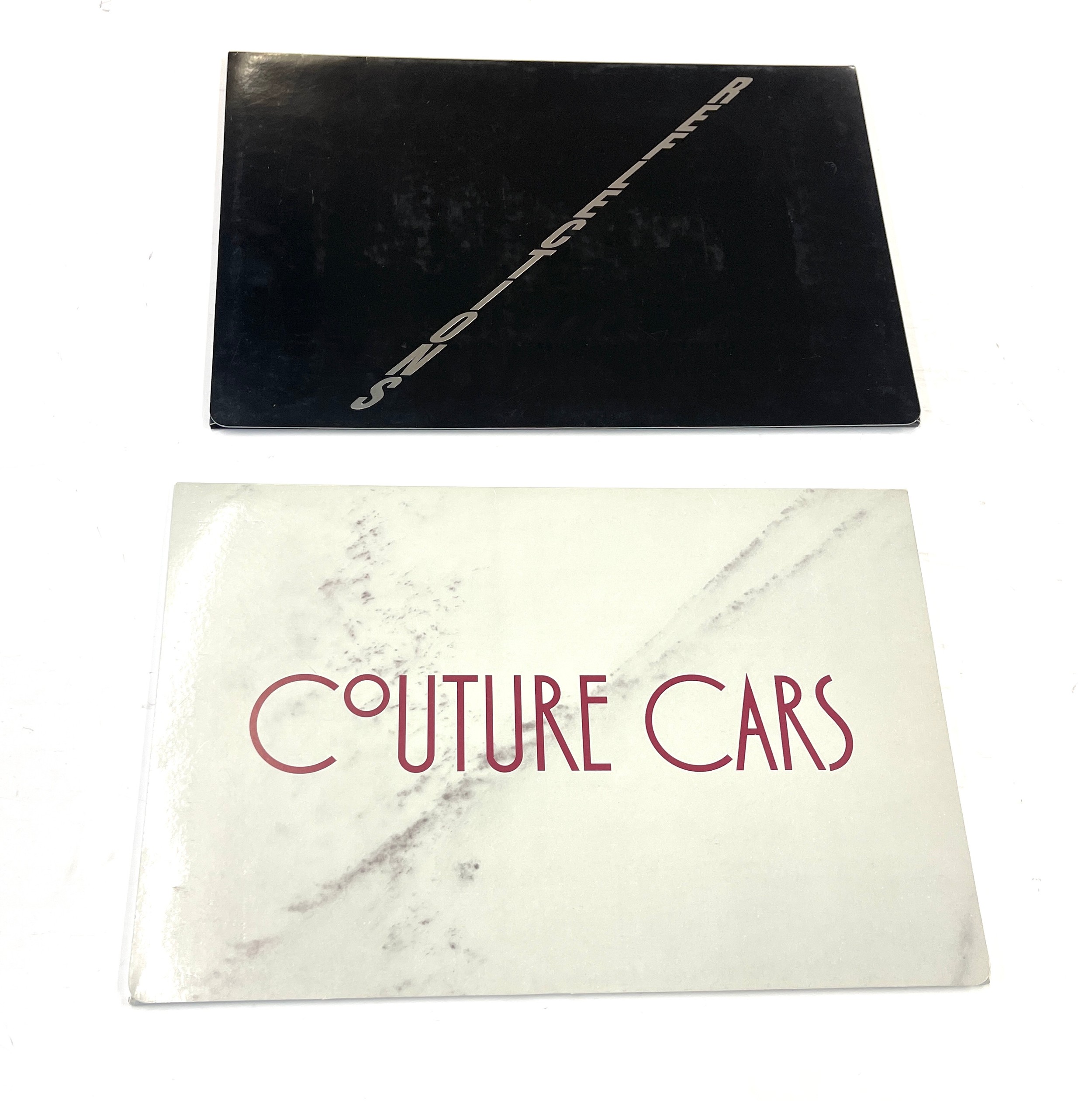 2 folders containing various car posters, approximate largest folder measurements: 21 x 14 inches - Image 5 of 14