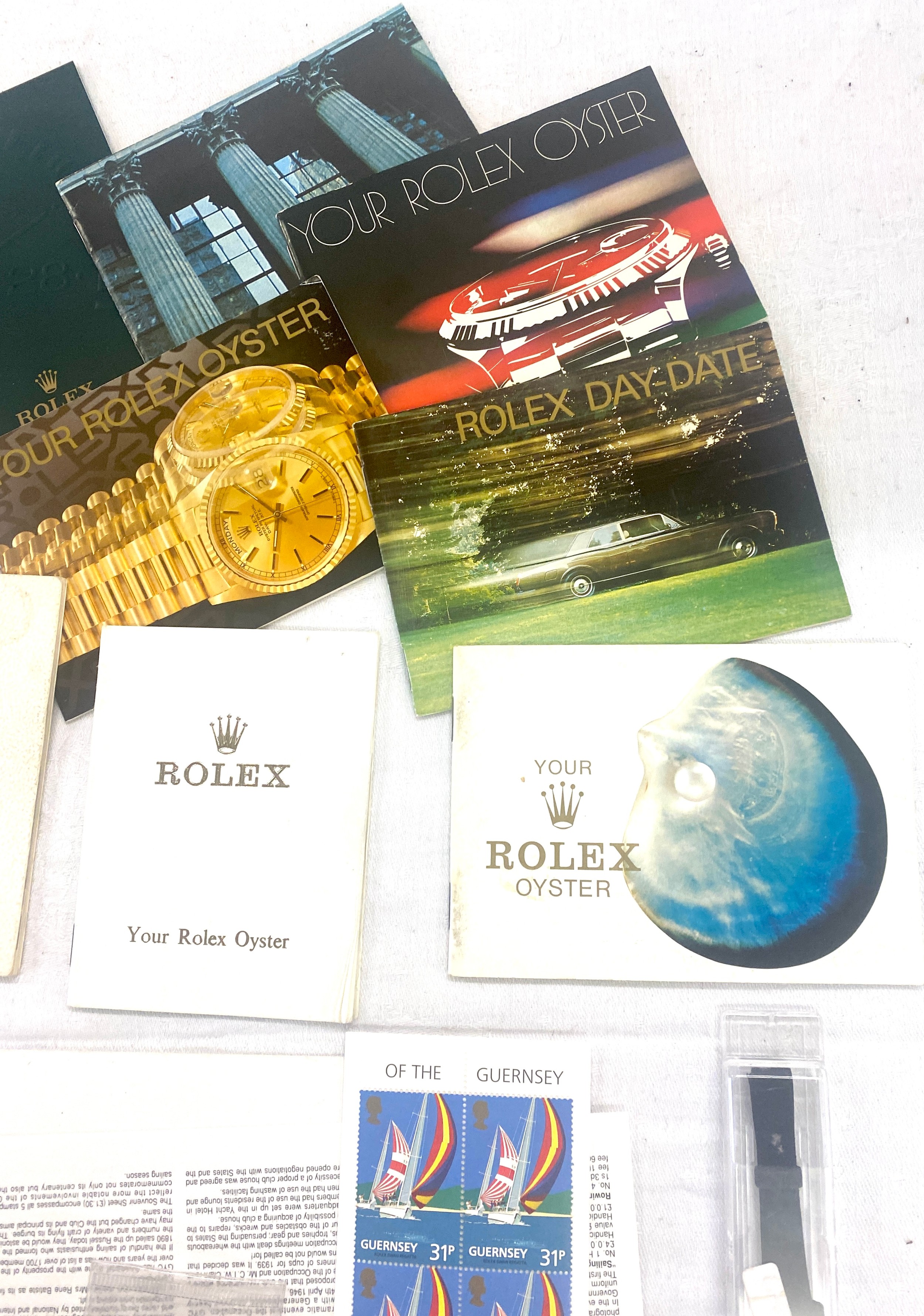Selection of original Rolex collectable pieces to include Rolex manuals, ladies leather Rolex strap, - Image 4 of 5