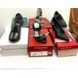 Selection of 6 pairs of ladies and gents new in boxes shoes, various sizes and styles