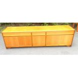 Retro teak sideboard, approximate measurements: Height 23.5 inches, Length 82.5 inches, depth 18