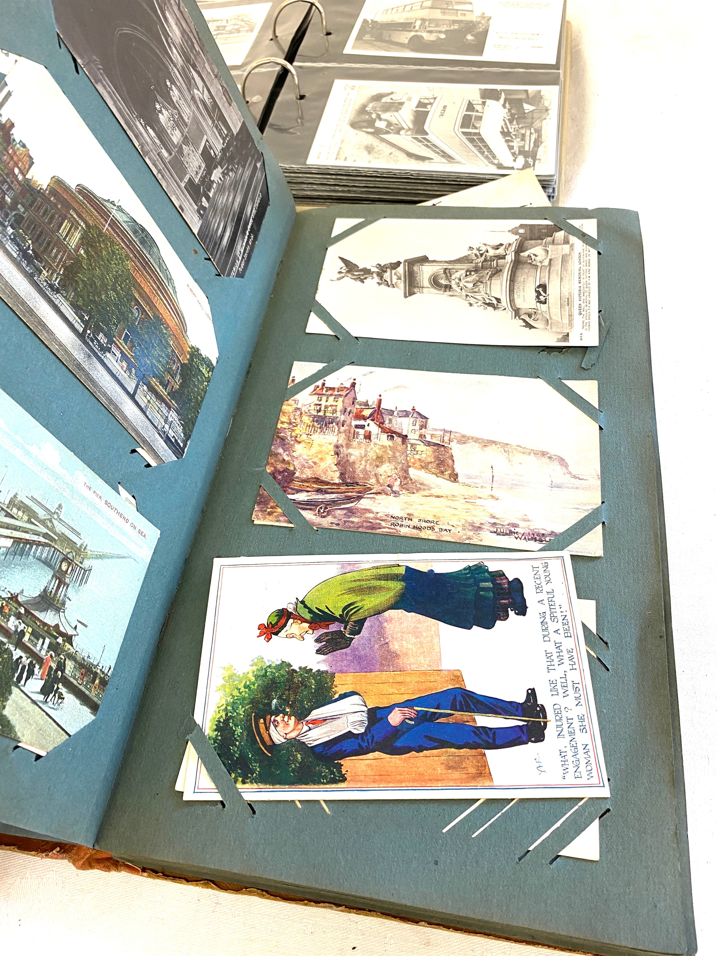 Selection of various vintage and later postcards in album - Image 11 of 17