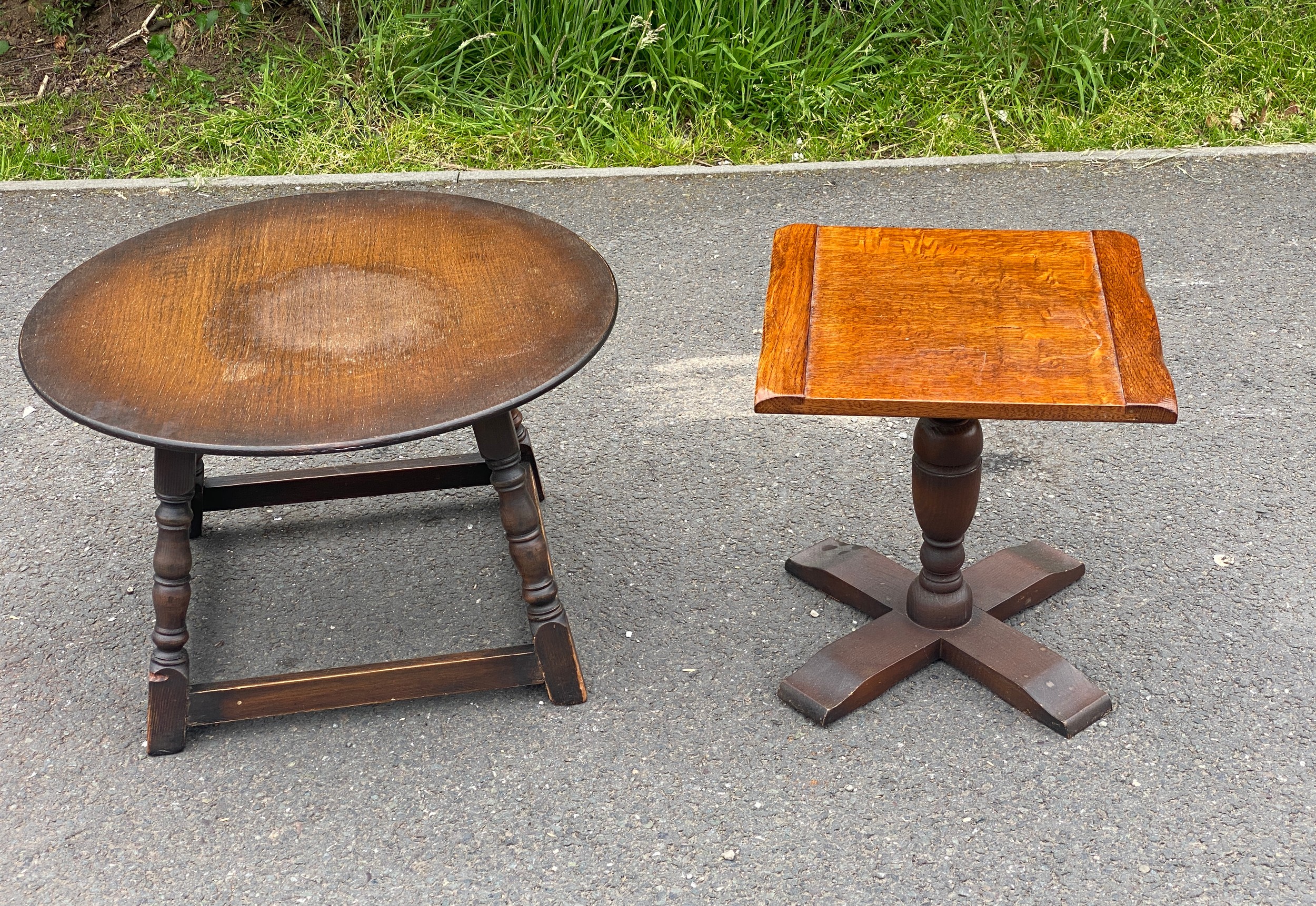 2 Vintage occasional tables