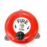 1 Metal retro style fire bell, approximate diameter 10 inches